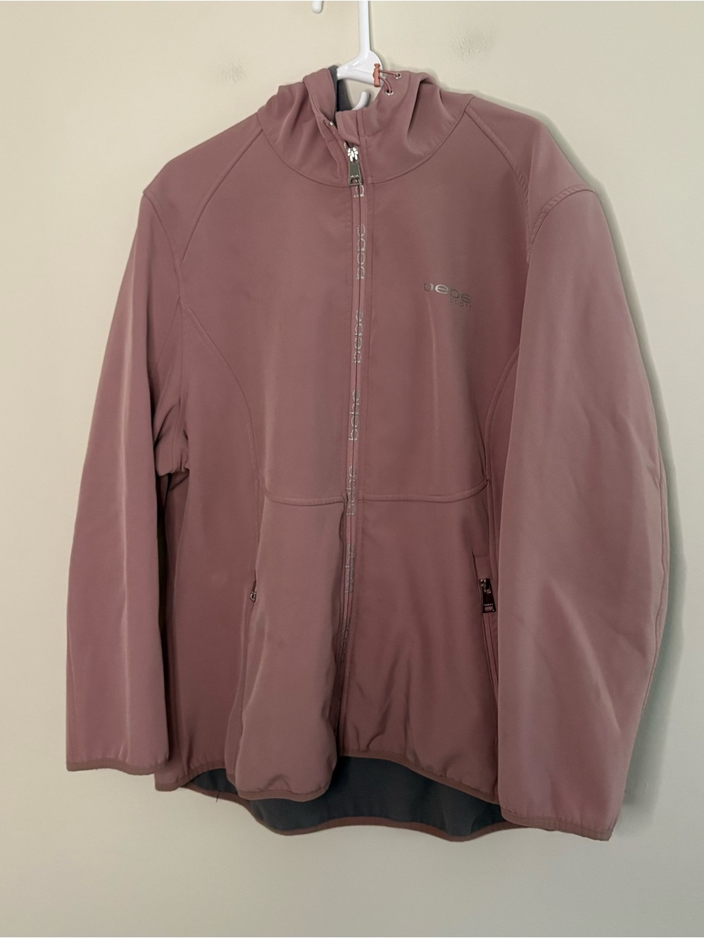 Bebe Sport Women’s 2XL Pink Hooded Jacket Warm Waterproof Girly Fall